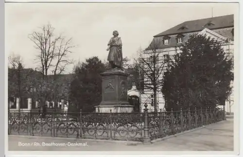 (18070) Foto AK Bonn, Beethovendenkmal 1936