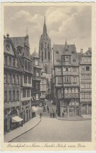 (17997) AK Frankfurt (Main), Markt, Blick zum Dom 1936