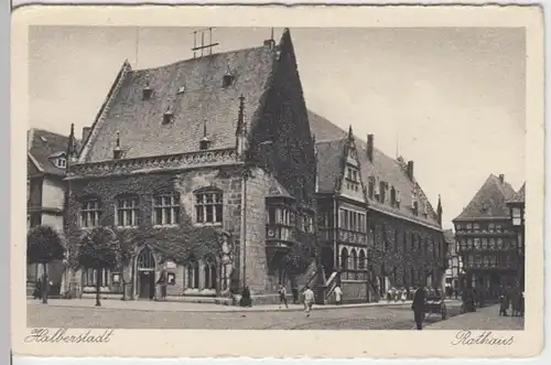 (17866) AK Halberstadt, Rathaus, vor 1945