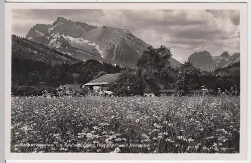 (17860) Foto AK Schönau am Königssee, mit Hochkalter u. Reiteralpe