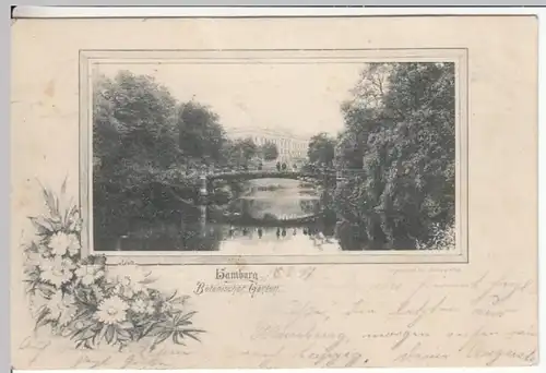 (17834) AK Hamburg, Botanischer Garten 1897