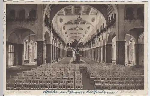 (17798) AK Bad Kissingen, Wandelhalle Inneres 1935