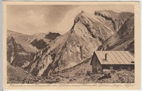 (17780) AK Oberstdorf (Bay.), Käseralpe, Himmelhorn, Schneeck, vor 1945