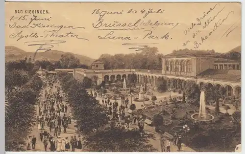 (17759) AK Bad Kissingen, Wandelhalle 1913