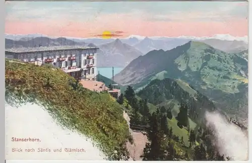 (17750) AK Stanserhorn (Nidwalden) mit Säntis u. Glärnisch 1907