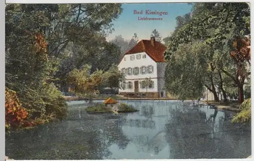 (17746) AK Bad Kissingen, Liebfrauensee 1920-23