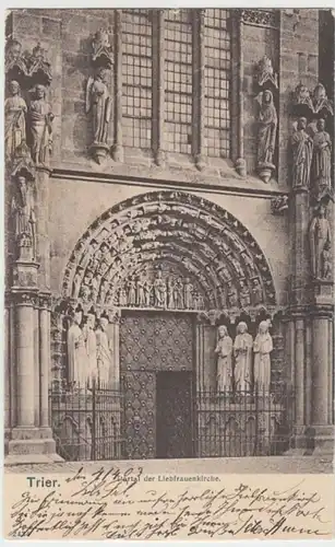 (17683) AK Trier, Liebfrauenkirche, Portal 1903