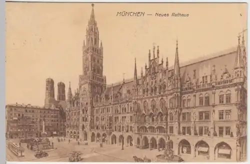 (17644) AK München, Frauenkirche, Neues Rathaus 1925