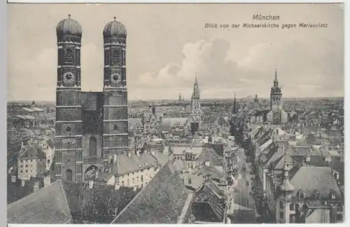 (17639) AK München, Stadtansicht mit Frauenkirche 1908