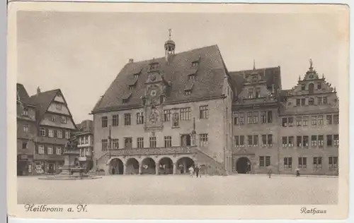 (17623) AK Heilbronn, Rathaus, vor 1945