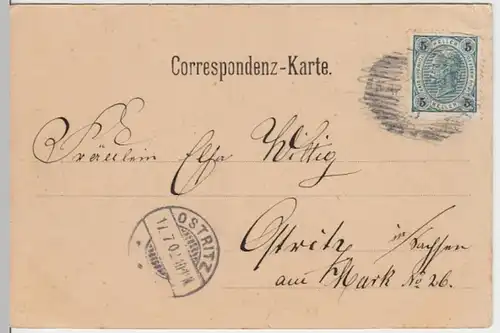 (17594) AK Karlsbad, Karlovy Vary, Schlossberg, gel. 1902