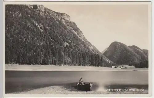 (17591) Foto AK Ruhpolding, Mittersee 1936