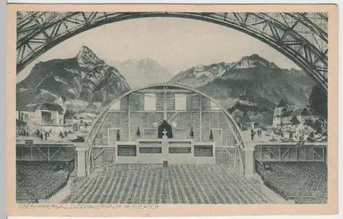 (17588) AK Oberammergau, Passionstheater, Zuschauerraum, vor 1945