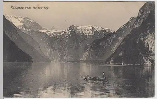 (17552) AK Schönau am Königssee vom Malerwinkel, gel. 1910