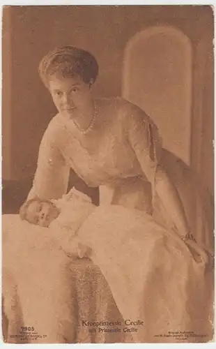 (17548) AK Kronprinzessin Cecilie mit Prinzessin Cecilie, vor 1918