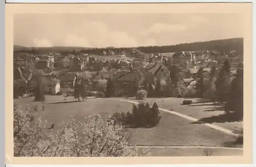 (17504) Foto AK Oberhof (Th.), Panorama, gel. 1954