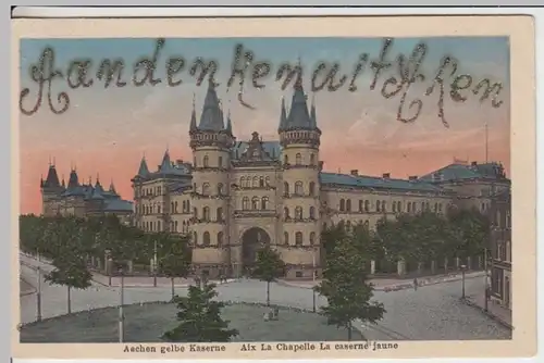 (17487) AK Aachen, Bad Aachen, Gelbe Kaserne, vor 1945