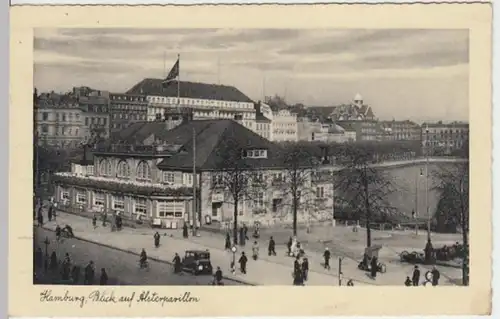 (17462) AK Hamburg, Alsterpavillon, gel. 1934