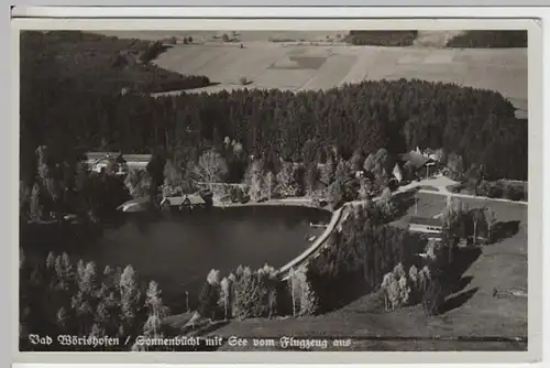 (17433) Foto AK Bad Wörishofen, Sonnenbüchl mit See, gel. 1940