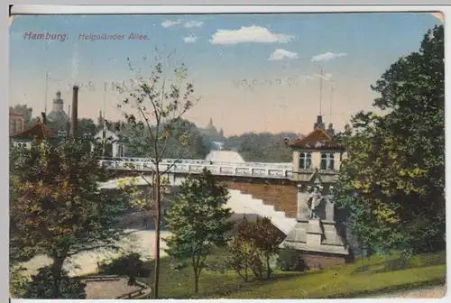 (17427) AK Hamburg, Helgoländer Allee, gel. 1912