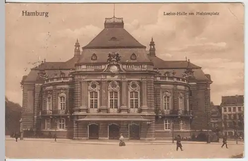 (17420) AK Hamburg, Holstenplatz, Laeisz-Halle, gel. 1913