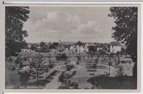 (17403) AK Ohrdruf, Marschler-Park, gel. vor 1945
