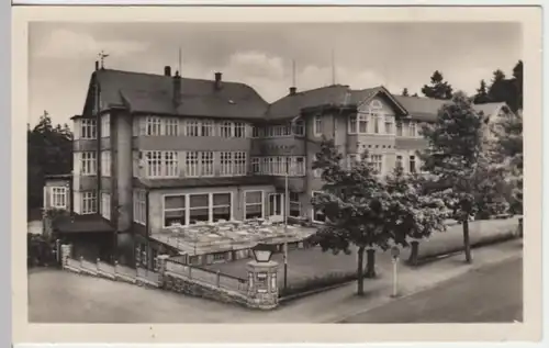 (17399) Foto AK Oberhof, FDGB-Ferienheim Georgij Dimitroff, gel. 1955