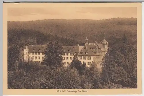 (17397) AK Stolberg, Harz, Schloss, vor 1945