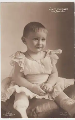(17392) Foto AK Prinz Hubertus von Preußen, gel. 1913