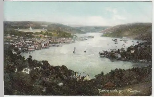(17384) AK Dartmouth (England), Panorama, vor 1945