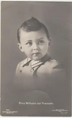 (17383) Foto AK Prinz Wilhelm von Preußen, gel. 1909