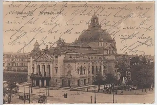 (17362) AK Frankfurt (Main), Schauspielhaus, gel. 1912