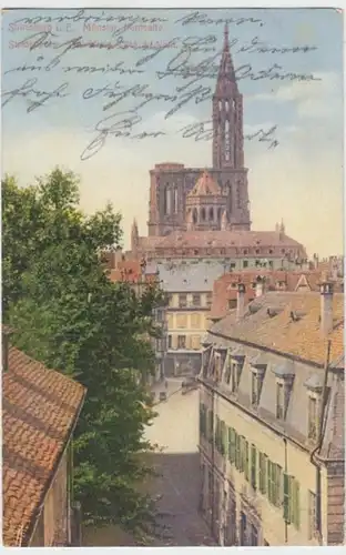 (17344) AK Strasbourg, Straßburg, Münster, gel. 1911