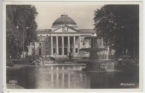 (17329) Foto Ak Wiesbaden, Kurhaus, gel. 1929