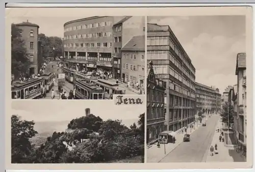 (17268) Foto AK Jena, Mehrbildkarte 1955