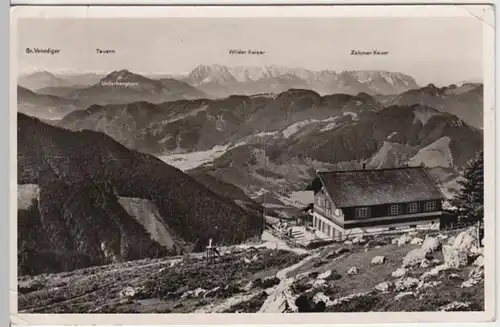 (17266) Foto AK Marquartstein, Hochgernhaus, Unterberghorn, gel. 1954