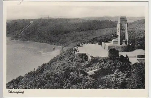 (17261) AK Syburg (Dortmund), Kaiserdenkmal auf Hohensyburg, gel. 1960