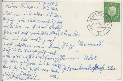 (17261) AK Syburg (Dortmund), Kaiserdenkmal auf Hohensyburg, gel. 1960