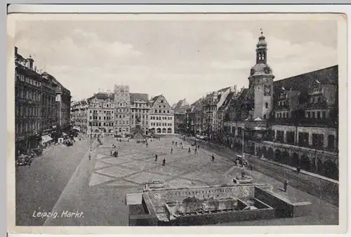 (17256) AK Leipzig, Markt, vor 1945