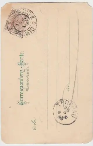 (17233) AK Gruß aus Olmütz, Olomouc, Astronomische Uhr 1899