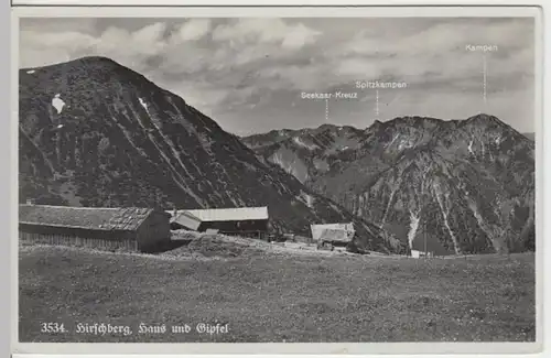 (17183) AK Hirschberg (Bay.), Seekaar-Kreuz, Spitzkampen, Kampen 1940