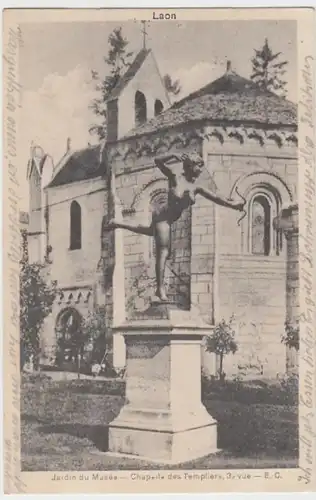 (17173) AK Laon (Aisne), Jardin du Musee-Chapelle des Templiers, Feldpost 1915