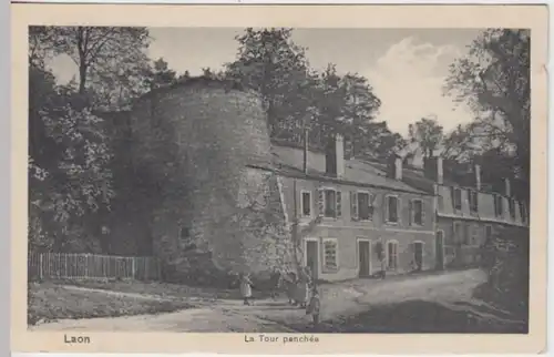 (17170) AK Laon (Aisne, Frankreich), La Tour penchee, Feldpost 1915