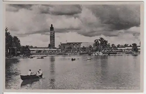 (17150) AK Magdeburg, Adolf-Mittag-See, vor 1945