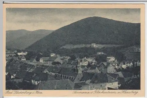 (17139) AK Bad Lauterberg im Harz, Ortsansicht mit Hausberg 1930