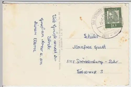 (17106) AK Bad Rothenfelde, Adelenblick, hölz. u.eiserner Aussichtsturm 1962