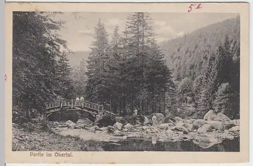 (17081) AK Romkerhall, Partie im Okertal 1917