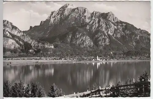 (17024) Foto AK Schwangau, Forggensee, Waltenhofen, Säuling 1964