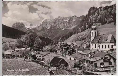 (16978) Foto AK Ramsau b. Berchtesgaden, Panorama m. Reiteralpe 1958