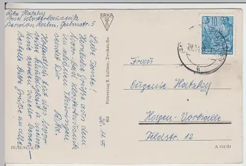 (16944) AK Eisenberger Mühltal, Pfarrmühle 1955